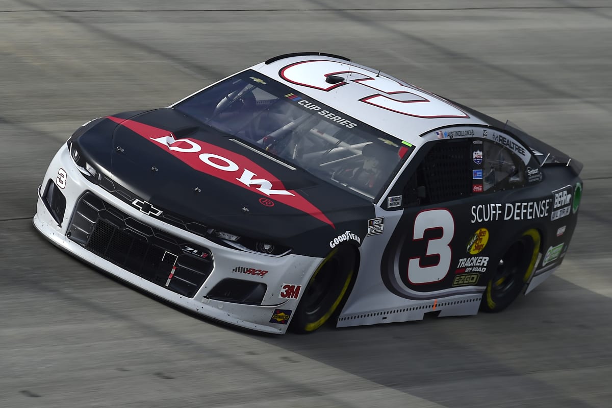 DOVER, DELAWARE - AUGUST 22: Austin Dillon, driver of the #3 Dow/Behr Ultra Scuff Defense Chevrolet, drives during the NASCAR Cup Series Drydene 311 at Dover International Speedway on August 22, 2020 in Dover, Delaware. (Photo by Jared C. Tilton/Getty Images) | Getty Images