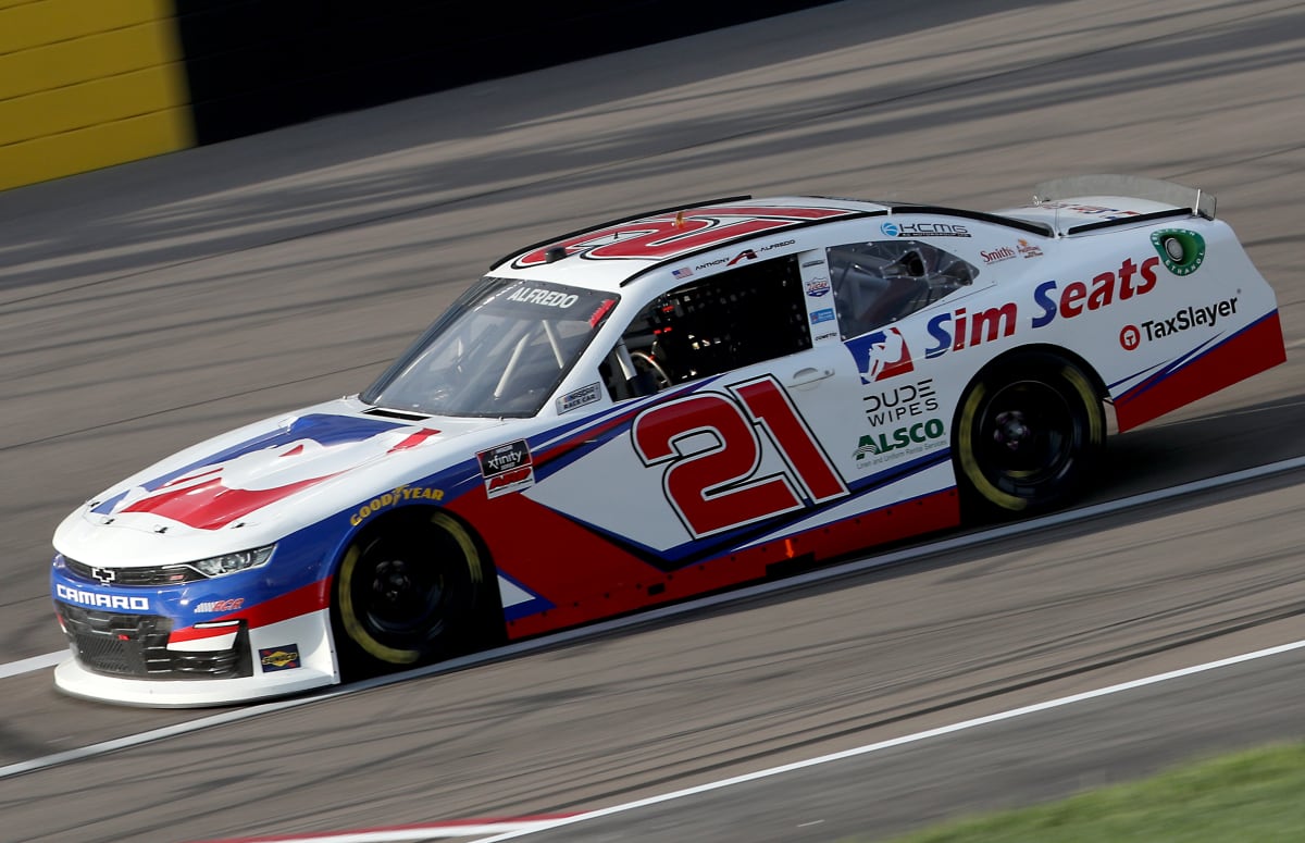 LAS VEGAS, NEVADA - SEPTEMBER 26: Anthony Alfredo, driver of the #21 Sim Seats Chevrolet, drives during the NASCAR Xfinity Series Alsco 300 at Las Vegas Motor Speedway on September 26, 2020 in Las Vegas, Nevada. (Photo by Chris Graythen/Getty Images) | Getty Images