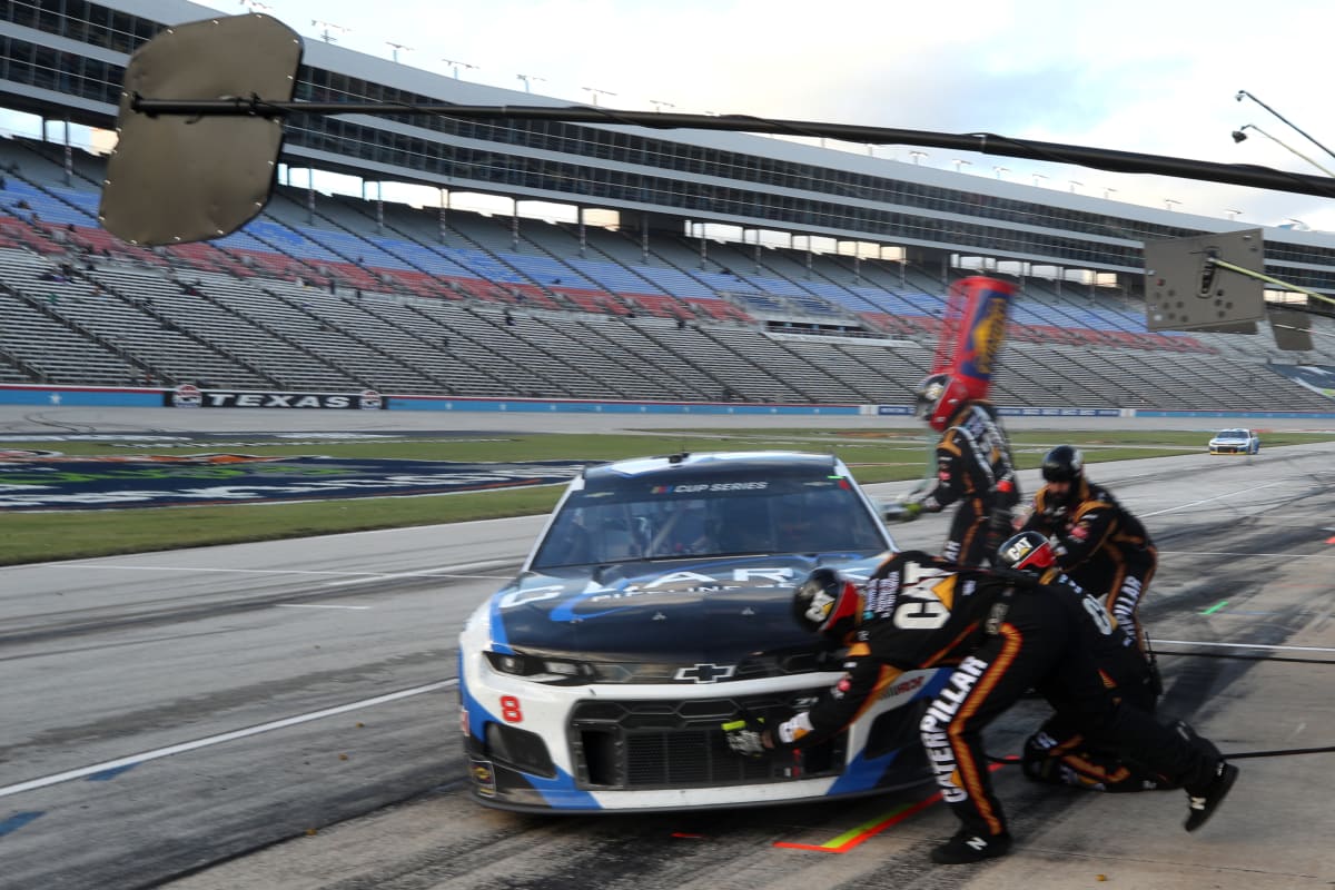 FORT WORTH, TEXAS - OCTOBER 28: Tyler Reddick, driver of the #8 Clark Pipeline Services Chevrolet, pits during the NASCAR Cup Series Autotrader EchoPark Automotive 500 at Texas Motor Speedway on October 28, 2020 in Fort Worth, Texas. (Photo by Chris Graythen/Getty Images) | Getty Images