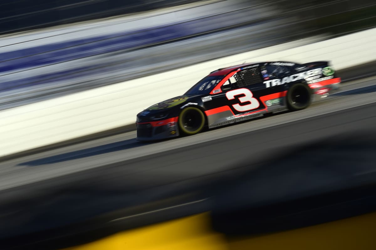 MARTINSVILLE, VIRGINIA - NOVEMBER 01: Austin Dillon, driver of the #3 Bass Pro Shops/Tracker Off Road Chevrolet, drives during the NASCAR Cup Series Xfinity 500 at Martinsville Speedway on November 01, 2020 in Martinsville, Virginia. (Photo by Jared C. Tilton/Getty Images) | Getty Images