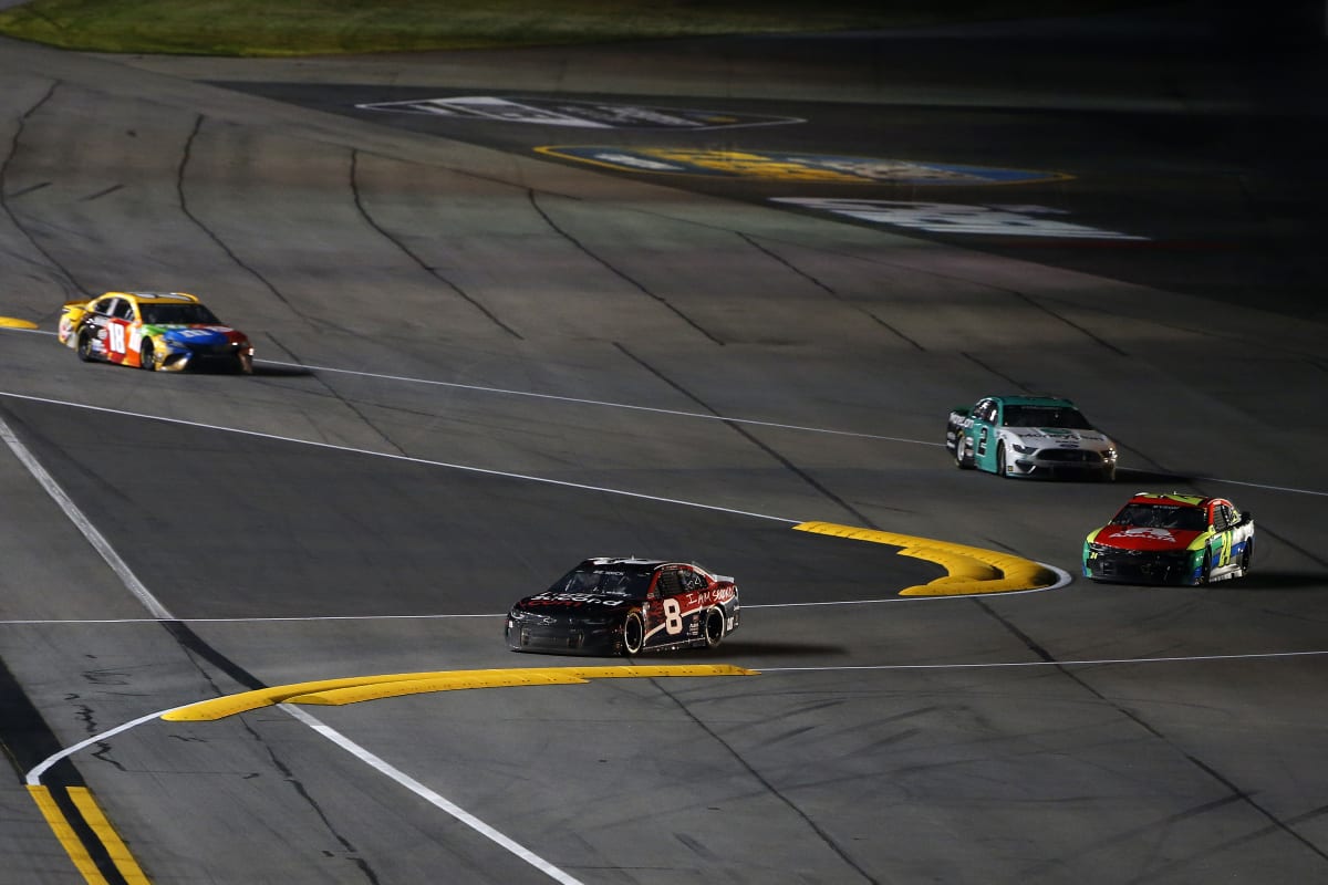 DAYTONA BEACH, FLORIDA - FEBRUARY 09: Tyler Reddick, driver of the #8 Chevrolet, leads the field during the NASCAR Cup Series Busch Clash at Daytona at Daytona International Speedway on February 09, 2021 in Daytona Beach, Florida. (Photo by Brian Lawdermilk/Getty Images) | Getty Images
