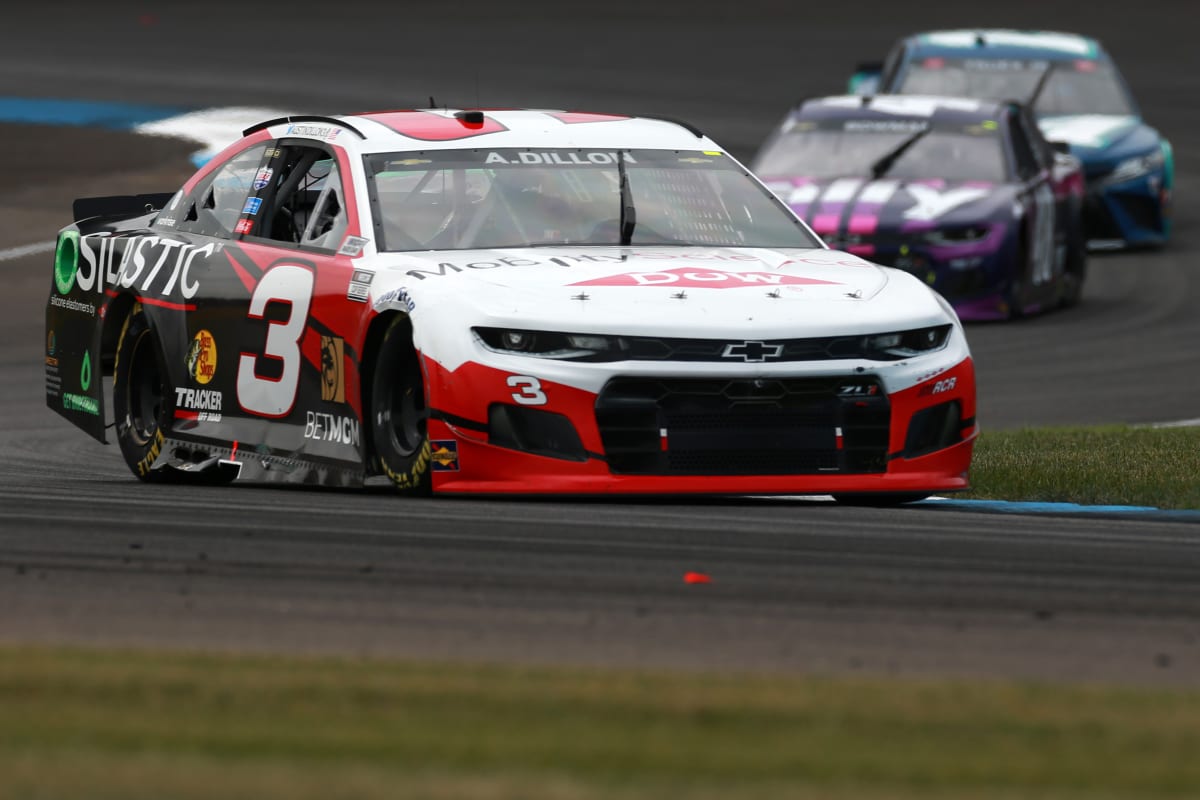INDIANAPOLIS, INDIANA - AUGUST 15: Austin Dillon, driver of the #3 Dow MobilityScience Chevrolet, drives during the NASCAR Cup Series Verizon 200 at the Brickyard at Indianapolis Motor Speedway on August 15, 2021 in Indianapolis, Indiana. (Photo by Sean Gardner/Getty Images) | Getty Images