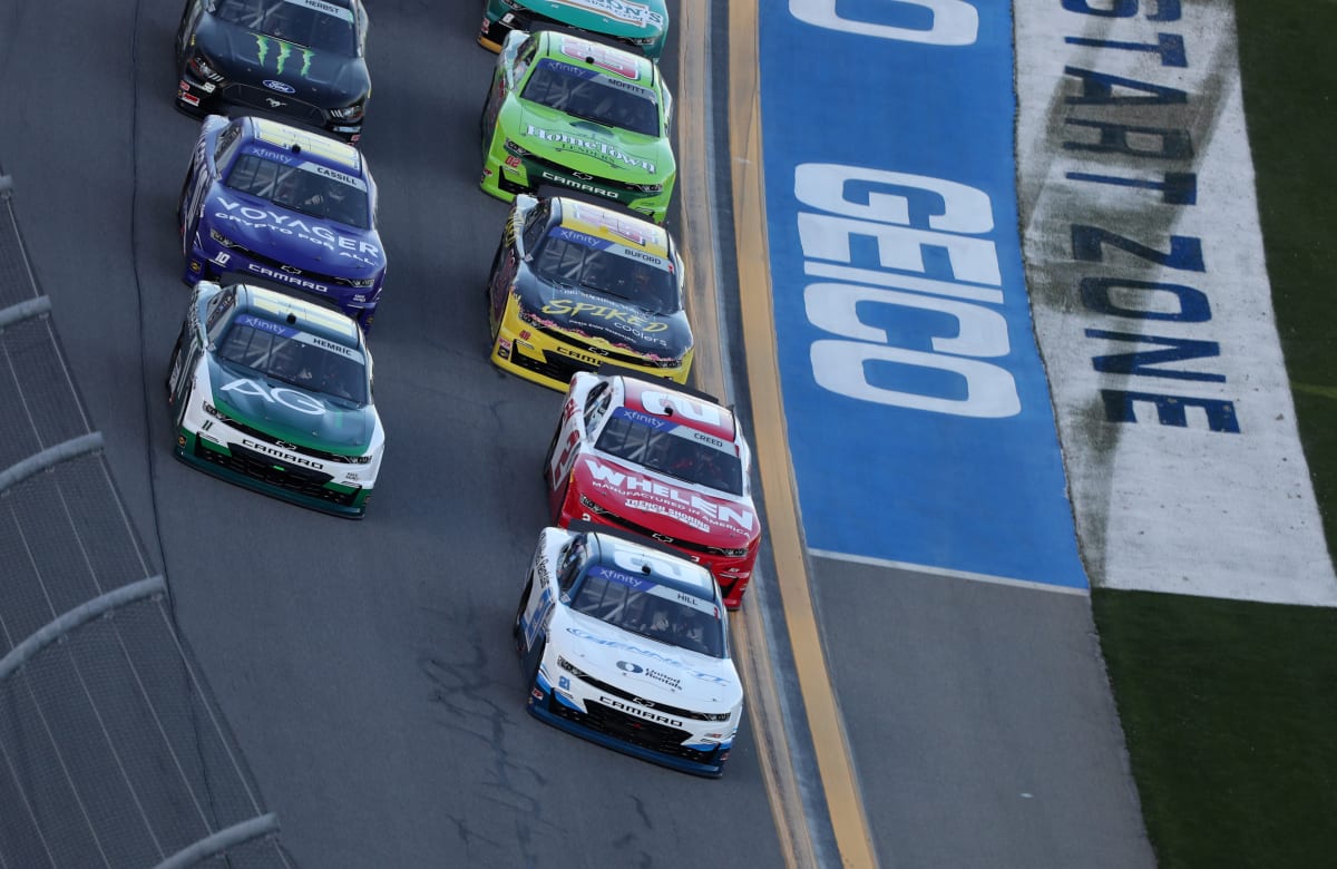 February 19, 2022: during qualifying for the Beef 300 at the Daytona International Speedway in Daytona Beach, FL.  (HHP/Tom Copeland)