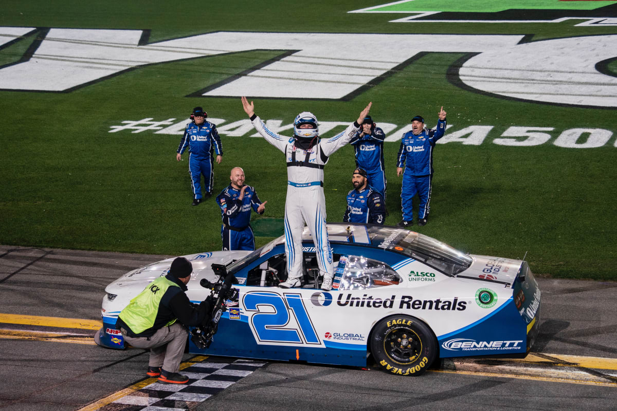 Austin Hill wins the Beef. It's What's For Dinner. 300 at Daytona International Speedway in Daytona Beach, FL.