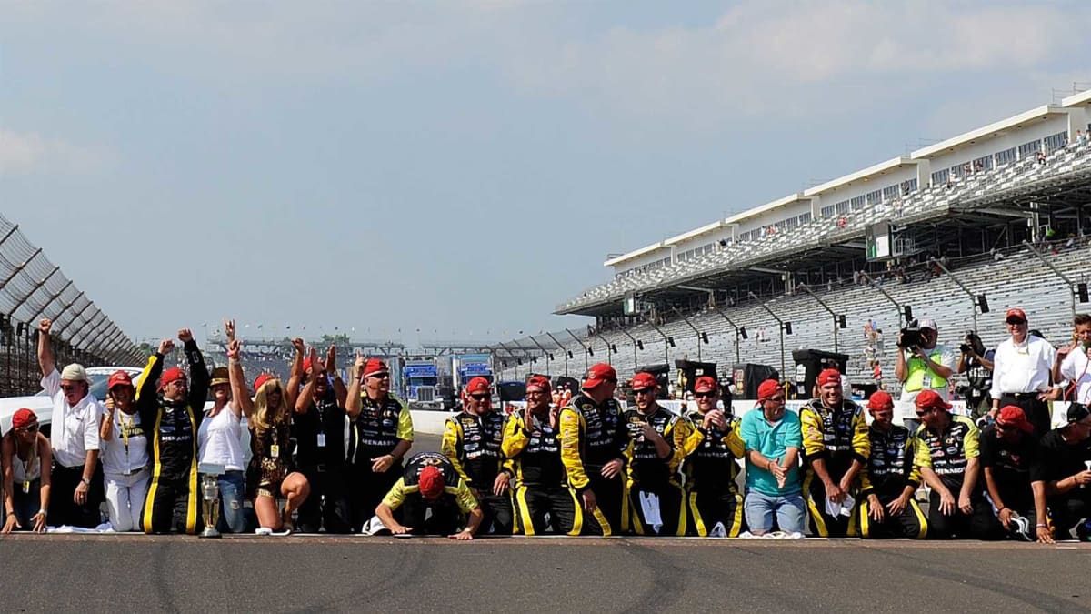 Timmy Petty, 2011 Brickyard 400 Champion engine tuner: 'Phenomenal, there’s nothing that compares. Kissing the brick is the makings of a fairytale. We actually licked them; we said if we won we’d lick them. They tasted like sand, dirt and rubber. But it was great.'