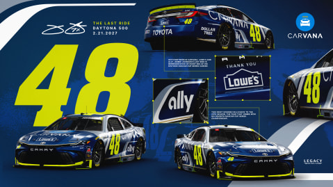 コ*う様 a229-2】ナスカー/ジミー・ジョンソン #48 レーシングカー/3 JIMMIE JOHNSON UNVEILS NO. 48 TOYOTA FOR FINAL NASCAR CUP SERIES