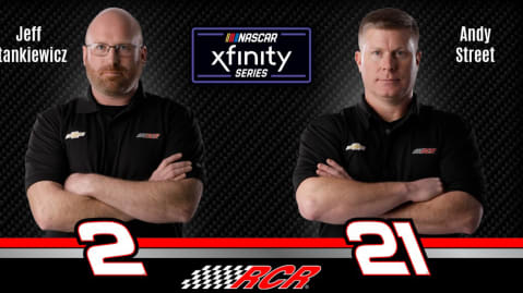 RCR Crew Chiefs Set to Lead NASCAR Xfinity Series Program