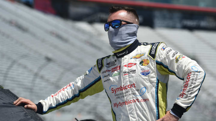 BRISTOL, TENNESSEE - MAY 31:  Austin Dillon, driver of the #3 Symbicort Chevrolet, waits on the grid prior to the NASCAR Cup Series Food City presents the Supermarket Heroes 500 at Bristol Motor Speedway on May 31, 2020 in Bristol, Tennessee. (Photo by Jared C. Tilton/Getty Images) | Getty Images