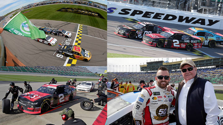 This weekend saw Daniel Hemric earn his first-career NASCAR Cup Series pole, while late-race drama unfolded in the Xfinity and Cup races at Kansas Speedway.