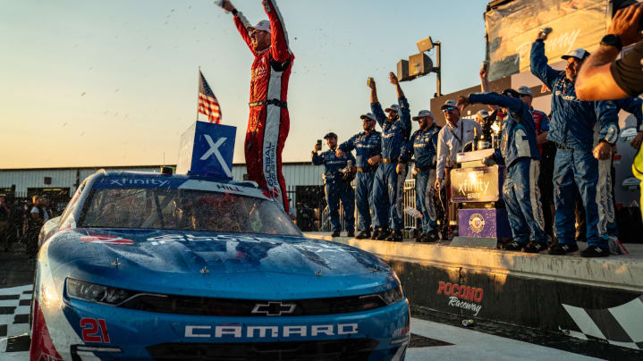 Austin Hill sidesteps Berry in overtime, seals Xfinity Series victory at Pocono