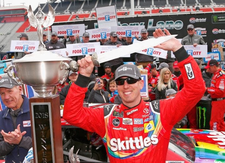 186. NASCAR Cup Series at Bristol Motor Speedway Date: April 16, 2018Win in NASCAR Cup Series: 45