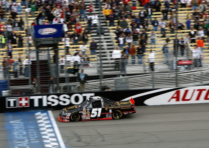22. NASCAR Craftsman Truck Series at Auto Club Speedway Date: Feb. 23, 2008Win in Craftsman Truck Series: 7
