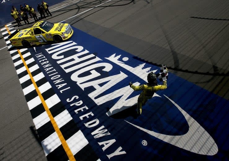 149. NASCAR Craftsman Truck Series at Michigan International Speedway Date: Aug. 15, 2015Win in Craftsman Truck Series: 44