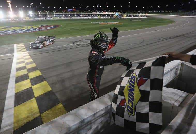 131. NASCAR Craftsman Truck Series at Kansas Speedway Date: May 9, 2014Win in Craftsman Truck Series: 37