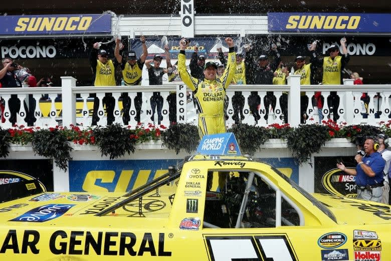 148. NASCAR Craftsman Truck Series at Pocono Raceway Date: Aug. 1, 2015Win in Craftsman Truck Series: 43