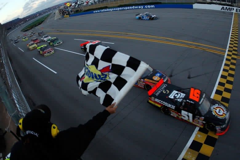 59. NASCAR Craftsman Truck Series at Talladega Superspeedway Date: Oct. 31, 2009Win in Craftsman Truck Series: 15