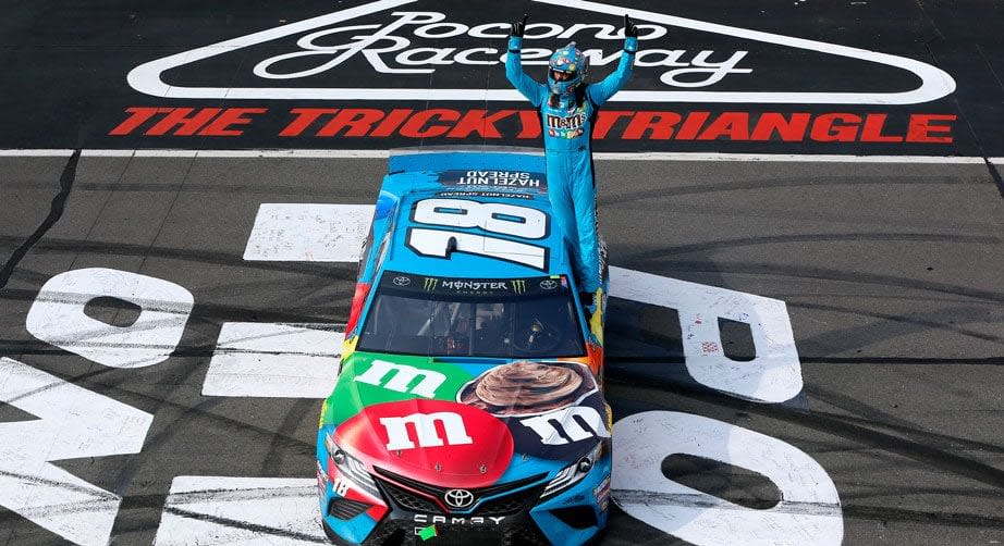 206. NASCAR Cup Series at Pocono Raceway Date: June 2, 2019Win in NASCAR Cup Series: 55