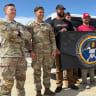 Austin Dillon and Tyler Rader at Fort Bragg in North Carolina.