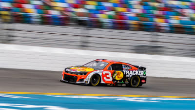 The No. 3 Bass Pro Shops / TRACKER Off Road Chevrolet during practice (RCR)
