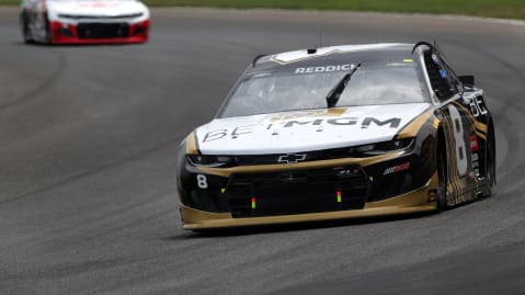INDIANAPOLIS, INDIANA - AUGUST 15: Tyler Reddick, driver of the #8 BetMGM Chevrolet, drives during the NASCAR Cup Series Verizon 200 at the Brickyard at Indianapolis Motor Speedway on August 15, 2021 in Indianapolis, Indiana. (Photo by Stacy Revere/Getty Images) | Getty Images