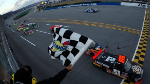 59. NASCAR Craftsman Truck Series at Talladega Superspeedway Date: Oct. 31, 2009Win in Craftsman Truck Series: 15