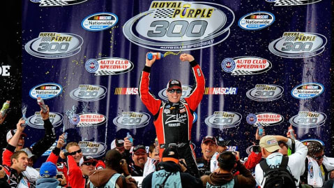 91. NASCAR Xfinity Series at Auto Club Speedway Date: March 26, 2011Win in Xfinity Series: 46