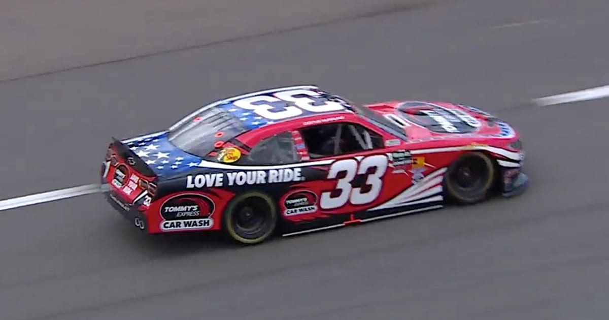 Cleetus McFarland hits Rockingham for first practice lap