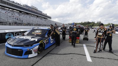 The No. 8 team rolls out their Okuma Chevrolet Camaro ZL1 for before qualifying it 19th for Sunday&apos;s race.