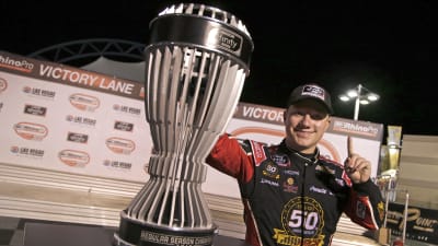 Tyler Reddick and the No. 2 team clinched the regular-season championship Saturday night, capturing 15 bonus points to enter the Playoffs with.