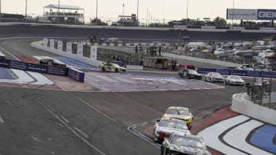 Austin Dillon's No. 3 Jack Daniel's Chevrolet works through the backstretch chicane during Sunday's race at the Roval.