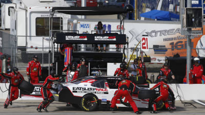 The No. 21 Team worked hard to keep the Eat Sleep Race Chevrolet Camaro pushing during the CircuitCity.com 250.