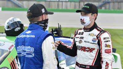 #10: Ross Chastain, Kaulig Racing, Chevrolet Camaro Chevy Accessories, #21: Anthony Alfredo, Richard Childress Racing, Chevrolet Camaro Alsco Uniforms