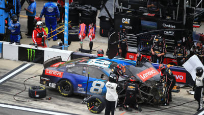 February 14, 2021:  During the Daytona 500 at Daytona International Speedway in Daytona Beach, FL  (HHP/Jim Fluharty)