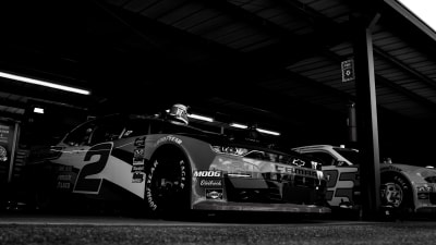 Tyler Reddick's No. 2 Freightliner Chevrolet sits in the garage prior to Friday's opening practice at Dover.