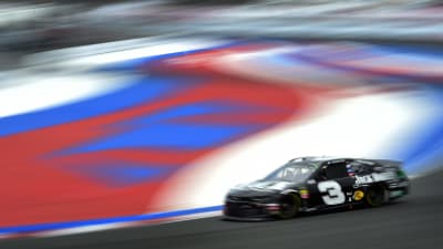 Austin Dillon drives the No. 3 Jack Daniel's Chevrolet through the infield portion of the Charlotte Motor Speedway Roval during practice on Friday.