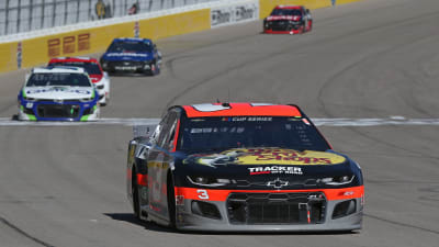 LAS VEGAS, NEVADA - FEBRUARY 23: Austin Dillon, driver of the #3 Bass Pro Shops/Tracker OffRoad Chevrolet, leads a pack of cars during the NASCAR Cup Series Penzoil 400 presented by Jiffy Lube at Las Vegas Motor Speedway on February 23, 2020 in Las Vegas, Nevada. (Photo by Matt Sullivan/Getty Images) | Getty Images