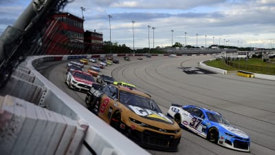 DARLINGTON, SOUTH CAROLINA - MAY 17: Tyler Reddick, driver of the #8 Caterpillar Chevrolet, races during the NASCAR Cup Series The Real Heroes 400 at Darlington Raceway on May 17, 2020 in Darlington, South Carolina. NASCAR resumes the season after the nationwide lockdown due to the ongoing coronavirus (COVID-19). (Photo by Jared C. Tilton/Getty Images) | Getty Images