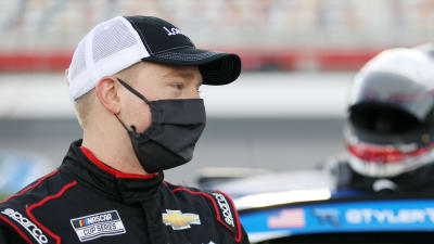 CONCORD, NORTH CAROLINA - MAY 28: Tyler Reddick, driver of the #8 Okuma Chevrolet, waits on the grid prior to the NASCAR Cup Series Alsco Uniforms 500 at Charlotte Motor Speedway on May 28, 2020 in Concord, North Carolina. (Photo by Chris Graythen/Getty Images) | Getty Images