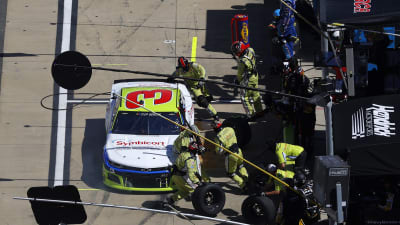 BRISTOL, TENNESSEE - MAY 31: Austin Dillon, driver of the #3 Symbicort Chevrolet, pits during the NASCAR Cup Series Food City presents the Supermarket Heroes 500 at Bristol Motor Speedway on May 31, 2020 in Bristol, Tennessee. (Photo by Kevin C. Cox/Getty Images) | Getty Images