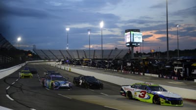 MARTINSVILLE, VIRGINIA - JUNE 10: Austin Dillon, driver of the #3 Symbicort Chevrolet, leads a pack of cars during the NASCAR Cup Series Blue-Emu Maximum Pain Relief 500 at Martinsville Speedway on June 10, 2020 in Martinsville, Virginia. (Photo by Jared C. Tilton/Getty Images) | Getty Images