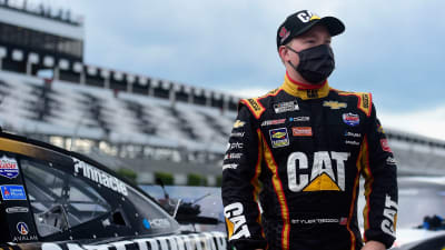 LONG POND, PENNSYLVANIA - JUNE 28: Tyler Reddick, driver of the #8 Caterpillar Chevrolet, stands on the grid prior to the NASCAR Cup Series Pocono 350 at Pocono Raceway on June 28, 2020 in Long Pond, Pennsylvania. (Photo by Jared C. Tilton/Getty Images) | Getty Images