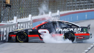 FORT WORTH, TEXAS - JULY 19: Austin Dillon, driver of the #3 Bass Pro Shops Chevrolet, celebrates with a burnout after winning the NASCAR Cup Series O'Reilly Auto Parts 500 at Texas Motor Speedway on July 19, 2020 in Fort Worth, Texas. (Photo by Brian Lawdermilk/Getty Images) | Getty Images