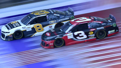 BROOKLYN, MICHIGAN - AUGUST 08: Tyler Reddick, driver of the #8 Richard Childress Racing Chevrolet, races Austin Dillon, driver of the #3 Dow Mobility Service Chevrolet, during the NASCAR Cup Series FireKeepers Casino 400 at Michigan International Speedway on August 08, 2020 in Brooklyn, Michigan. (Photo by Jared C. Tilton/Getty Images) | Getty Images