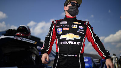 BROOKLYN, MICHIGAN - AUGUST 09: Tyler Reddick, driver of the #8 Chevrolet, prepares for the NASCAR Cup Series Consumers Energy 400 at Michigan International Speedway on August 09, 2020 in Brooklyn, Michigan. (Photo by Jared C. Tilton/Getty Images) | Getty Images
