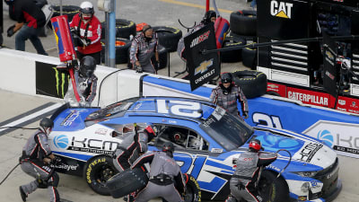 DAYTONA BEACH, FLORIDA - AUGUST 15: Earl Bamber, driver of the #21 KCMG Chevrolet, pits during the NASCAR Xfinity Series UNOH 188 at Daytona International Speedway on August 15, 2020 in Daytona Beach, Florida. (Photo by Brian Lawdermilk/Getty Images) | Getty Images