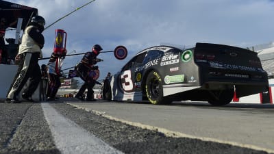 DOVER, DELAWARE - AUGUST 23: Austin Dillon, driver of the #3 Dow/Behr Ultra Scuff Defense Chevrolet, pits during the NASCAR Cup Series Drydene 311 at Dover International Speedway on August 23, 2020 in Dover, Delaware. (Photo by Jared C. Tilton/Getty Images) | Getty Images