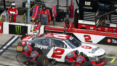 DAYTONA BEACH, FLORIDA - FEBRUARY 13: Myatt Snider, driver of the #2 TaxSlayer Chevrolet, pits during the NASCAR Xfinity Series Beef. It's What's For Dinner. 300 at Daytona International Speedway on February 13, 2021 in Daytona Beach, Florida. (Photo by Brian Lawdermilk/Getty Images) | Getty Images