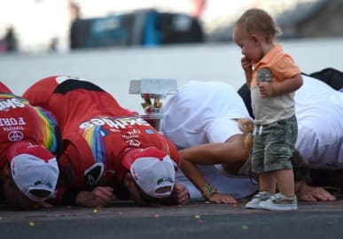 166. NASCAR Cup Series at Indianapolis Motor Speedway Date: July 24, 2016Win in NASCAR Cup Series: 38