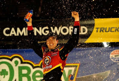 54. NASCAR Craftsman Truck Series at Bristol Motor Speedway Date: Aug. 19, 2009Win in Craftsman Truck Series: 12