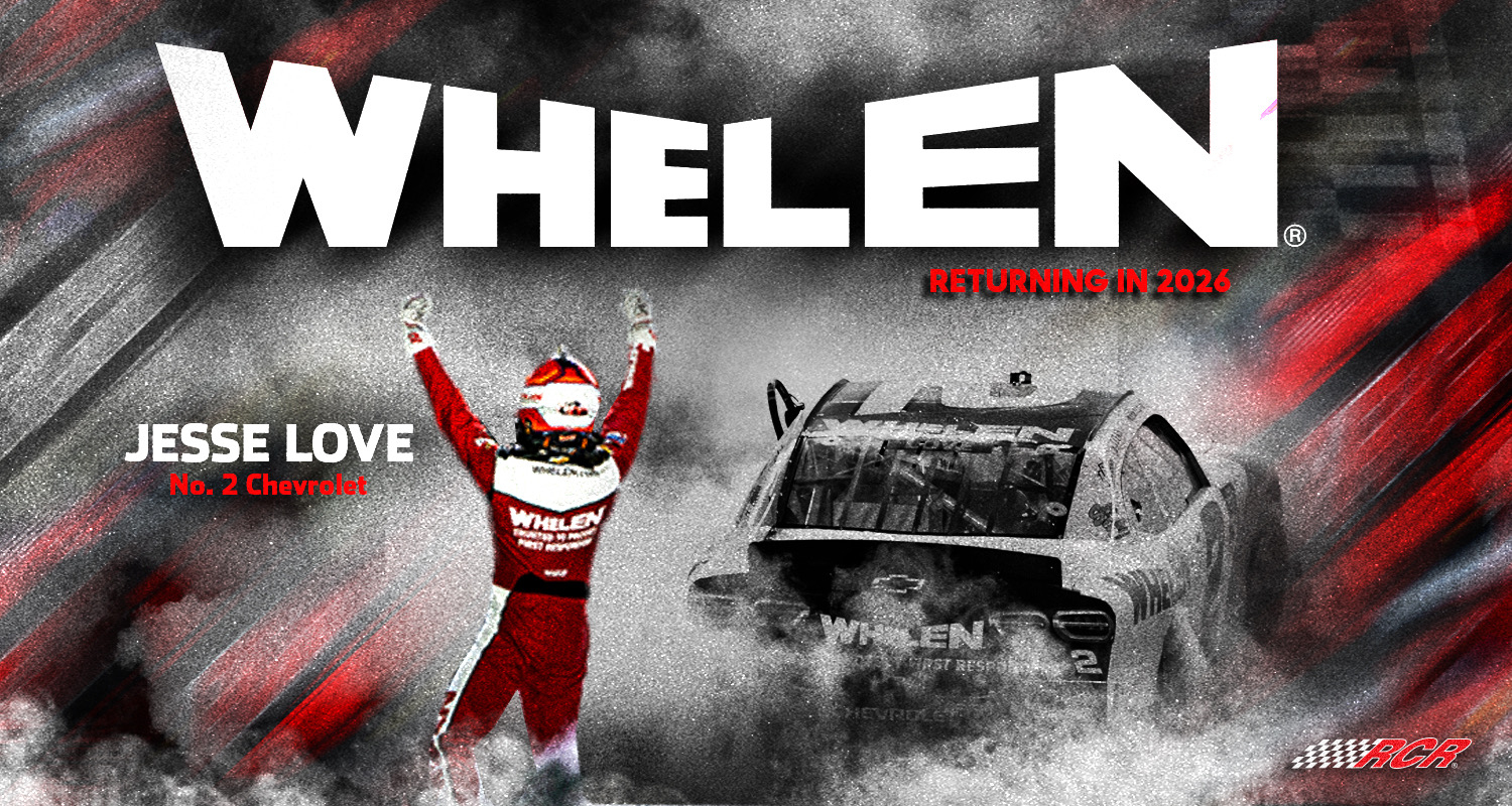 Building Upon Success: Long-Time Richard Childress Racing Partner Whelen Engineering to Continue Support of No. 2 Chevrolet and Driver Jesse Love in 2026